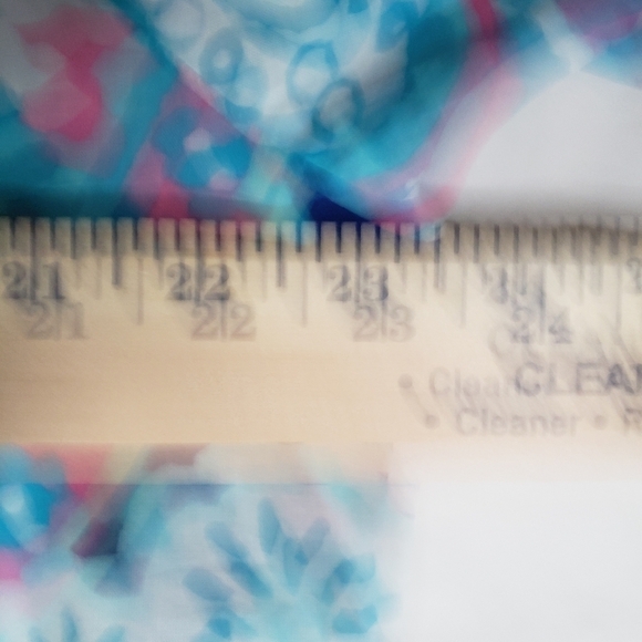 Torquoise Paisley Print Button Up Long Sleeve Shirt Sz L-XL - Picture 7 of 7